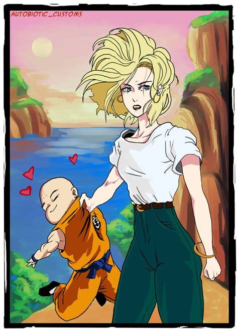 android 18 with krillin|krillin married android 18.